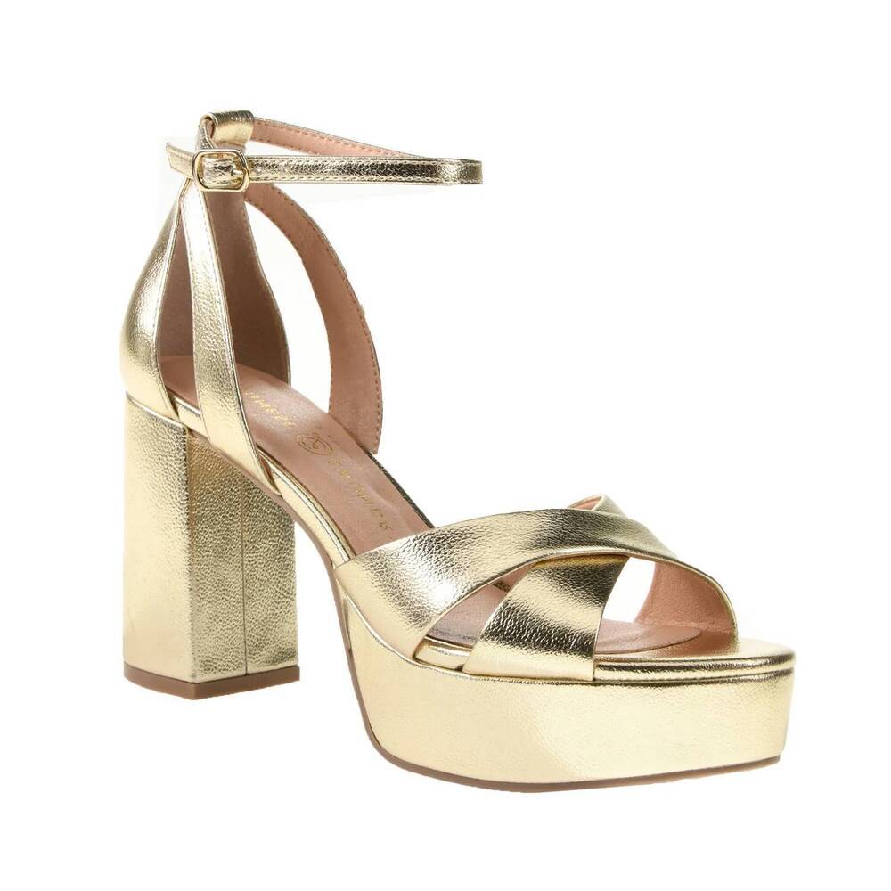 NEW CHINESE LAUNDRY women's tammy heel in gold